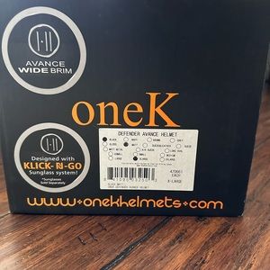 Brand new one K Matt black Defender Avance helmet. Size XLarge
